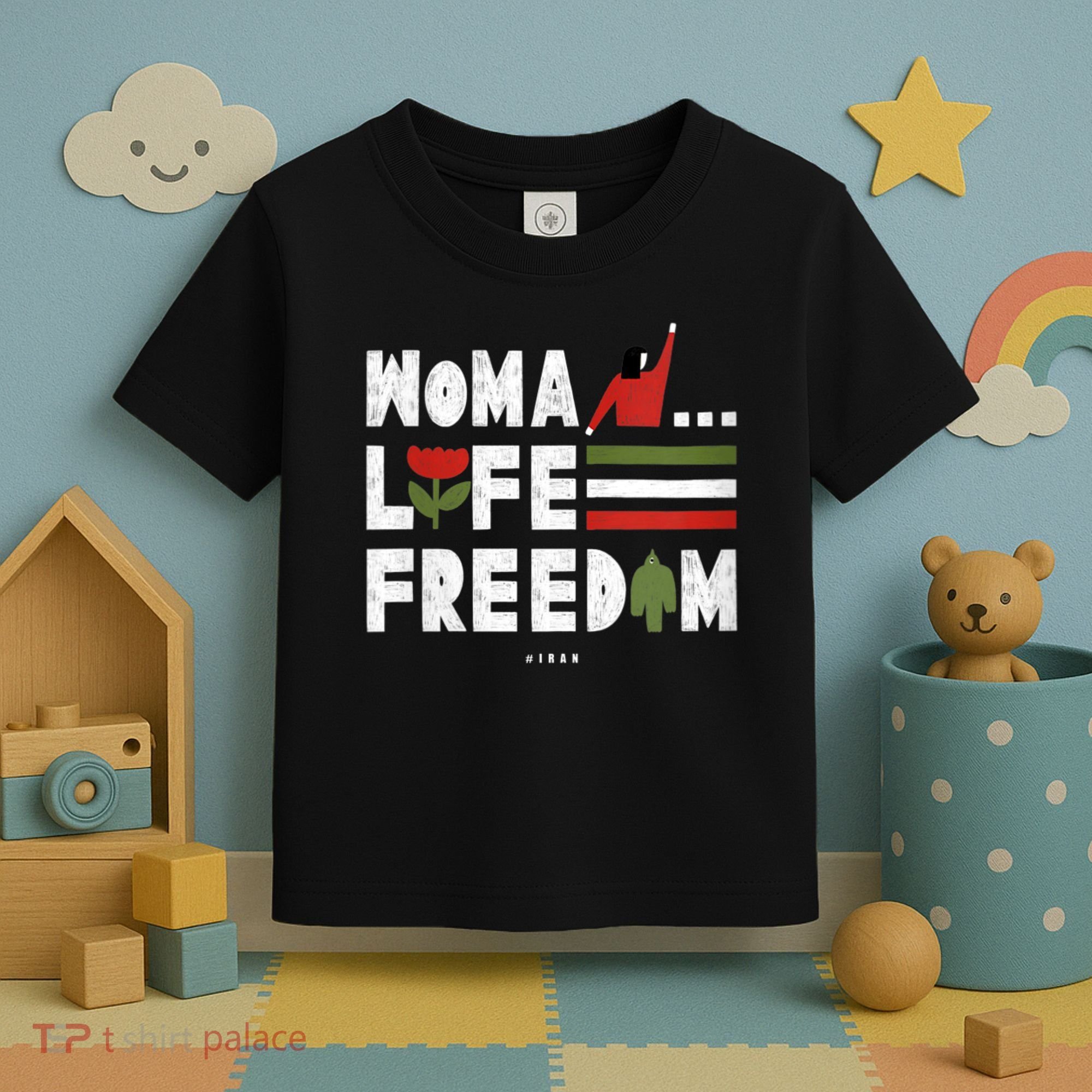 Womens Woman Life Freedom Toddler T-Shirt