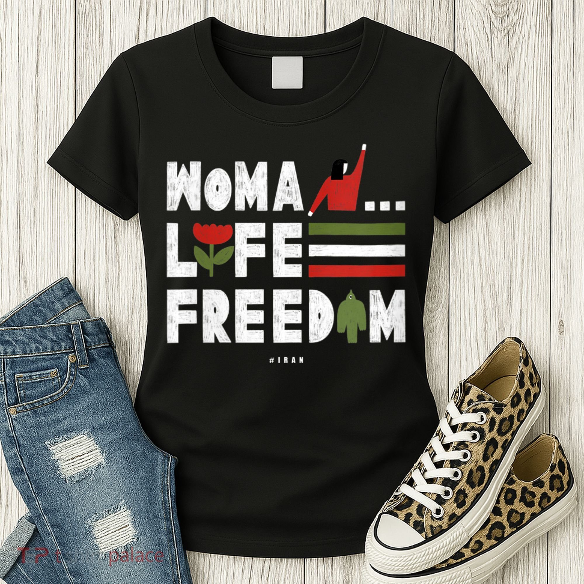 Womens Woman Life Freedom Women's T-Shirt