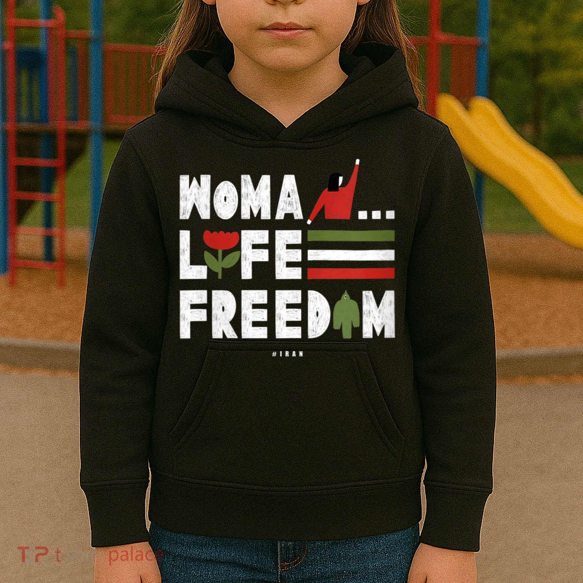 Womens Woman Life Freedom Kids Hoodie
