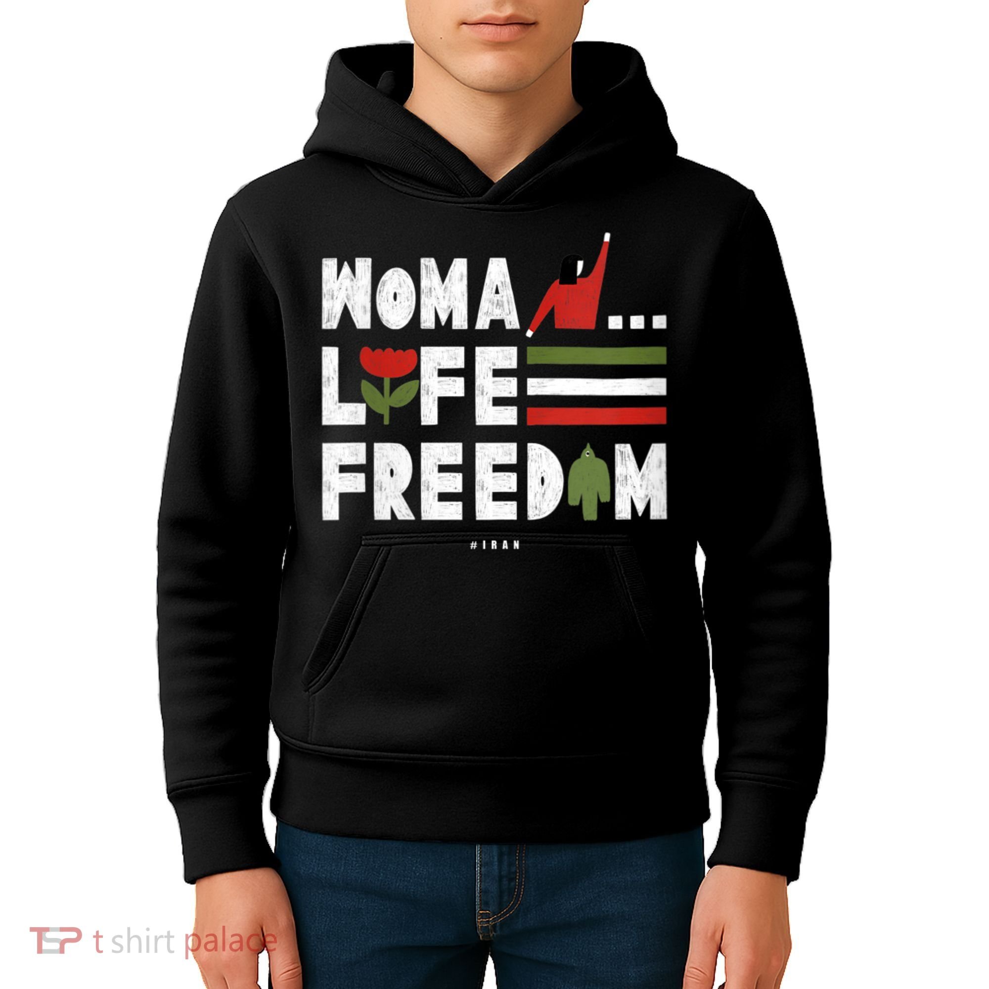 Womens Woman Life Freedom Kids Hoodie