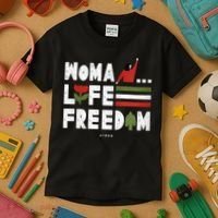 Womens Woman Life Freedom Kids T-Shirt thumb 3