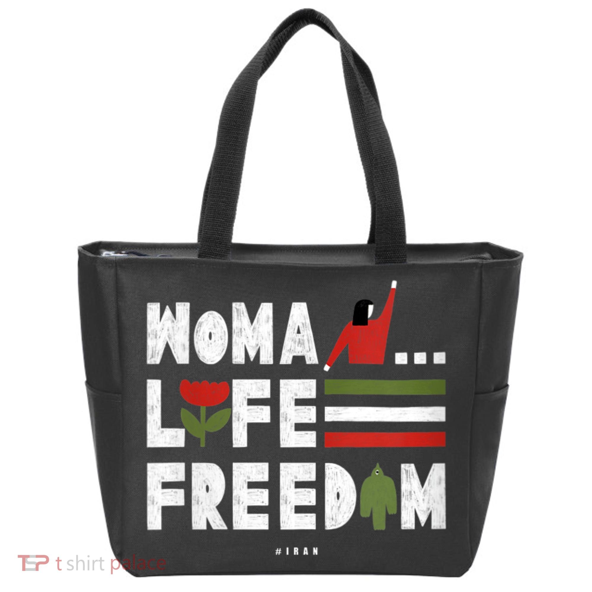 Womens Woman Life Freedom Tote Bag