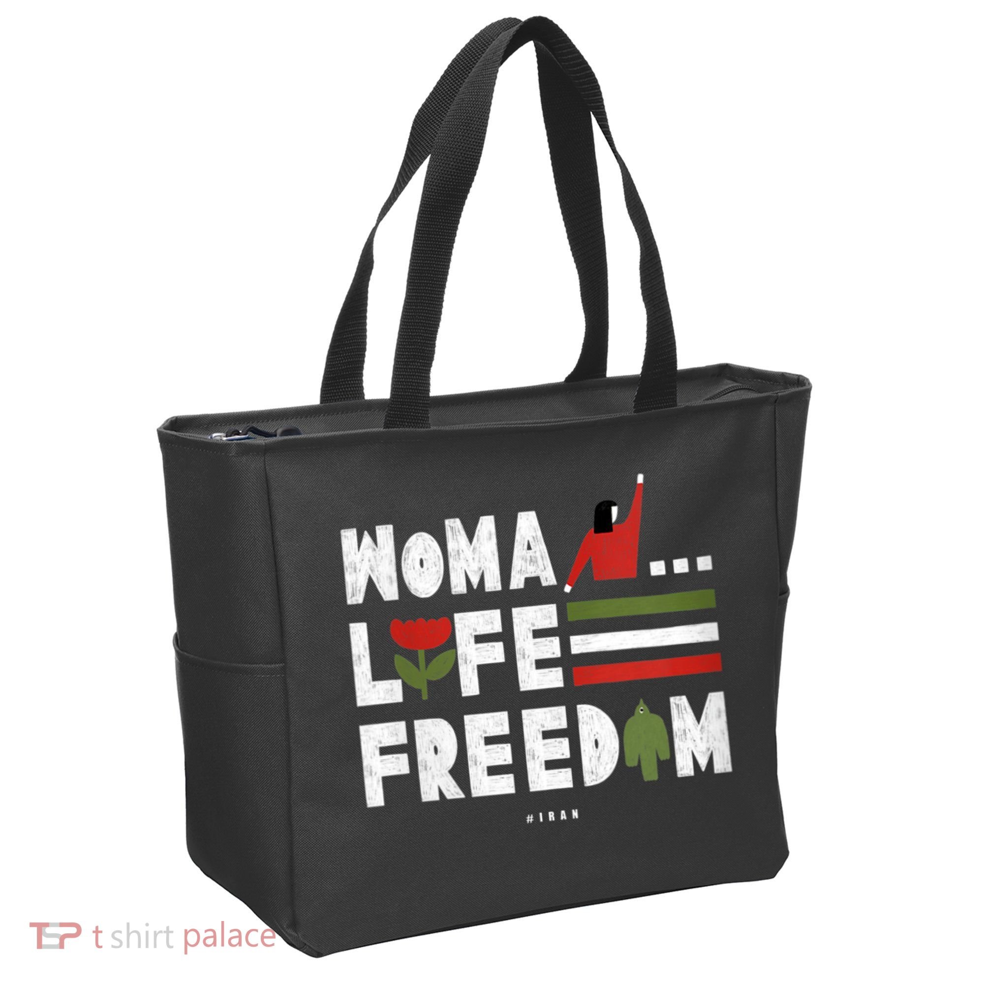 Womens Woman Life Freedom Tote Bag