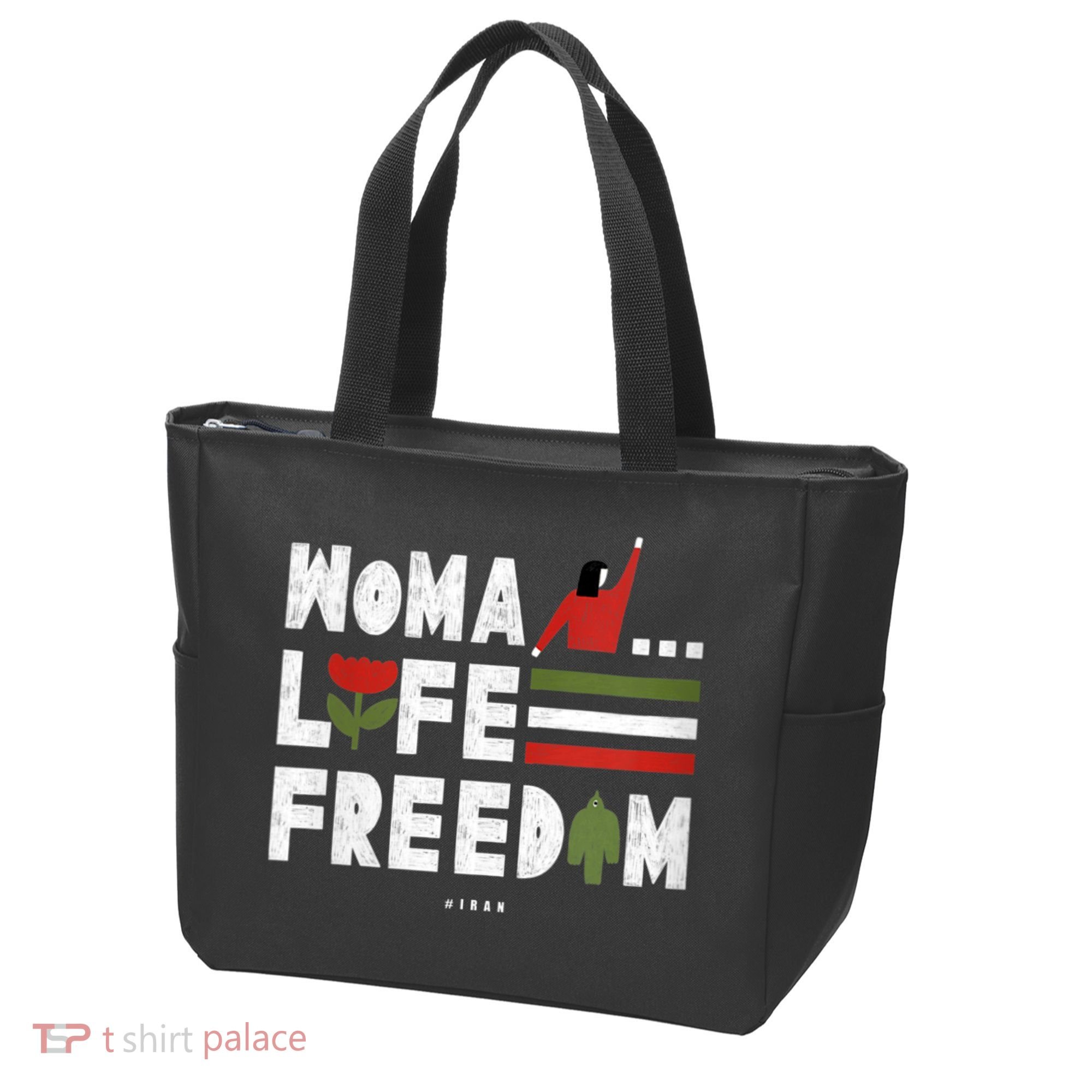 Womens Woman Life Freedom Tote Bag