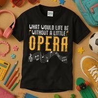 What Would Life Be Without A Little Opera Singer Kids T-Shirt thumb 3