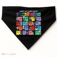What We Learn From Black History USA-Made Doggie Bandana thumb 0