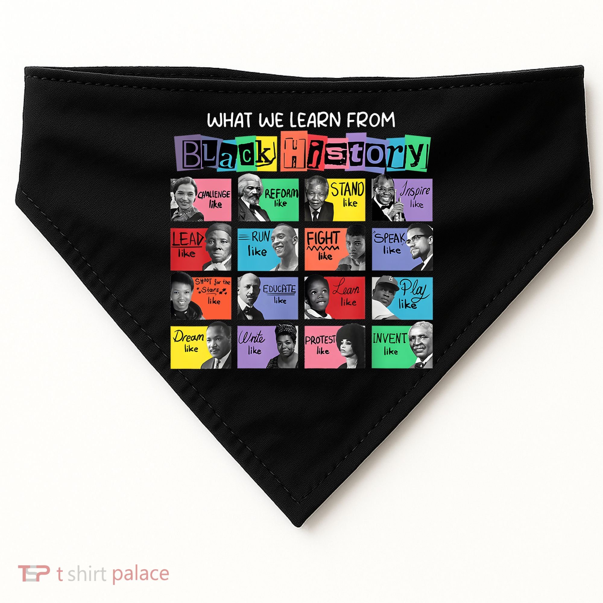What We Learn From Black History USA-Made Doggie Bandana