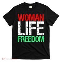 Wo WOMAN LIFE FREEDOM IRAN Iranian Patriotic Slogan Vintage T-Shirt thumb 0