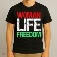 Wo WOMAN LIFE FREEDOM IRAN Iranian Patriotic Slogan Vintage T-Shirt thumb 3