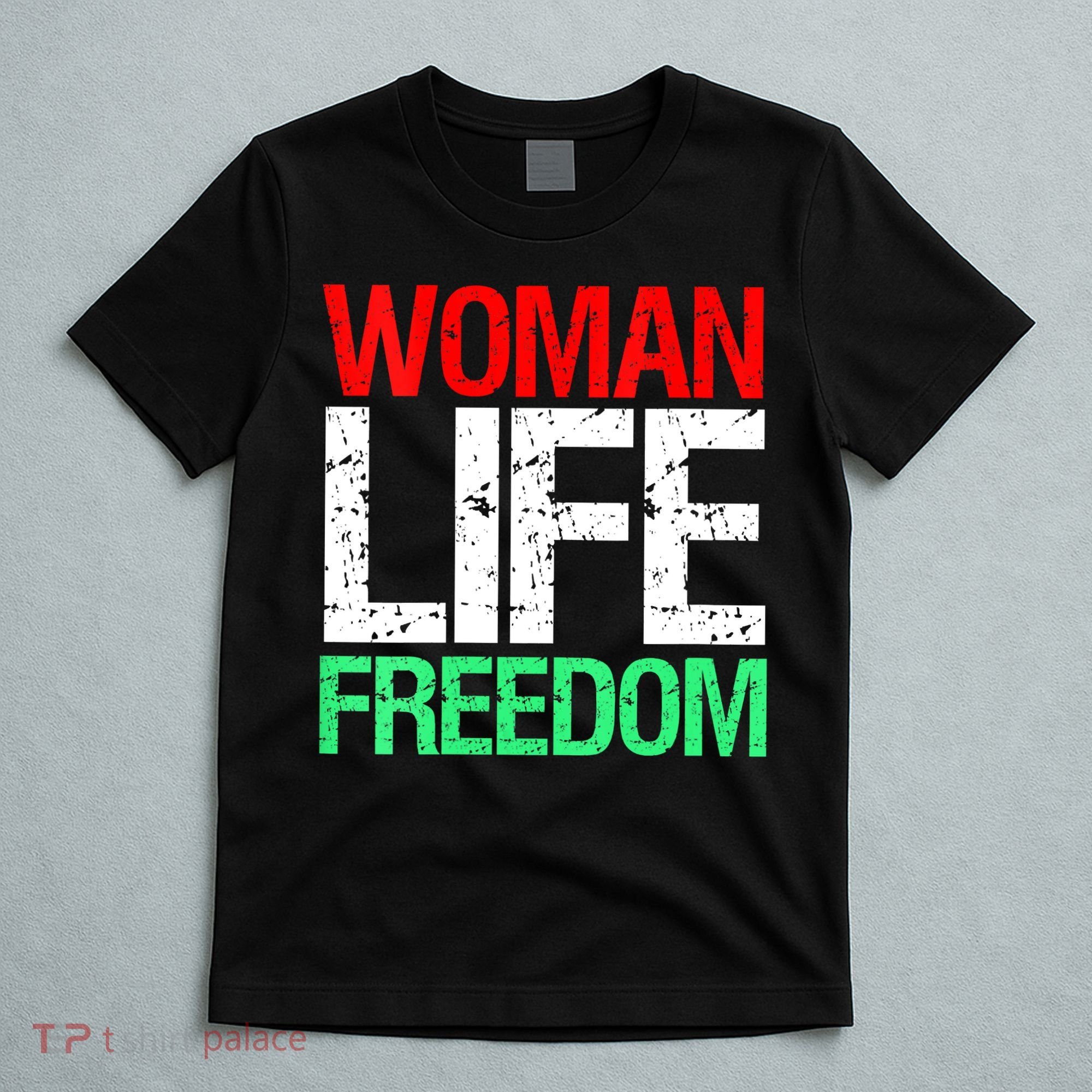 Wo WOMAN LIFE FREEDOM IRAN Iranian Patriotic Slogan Vintage T-Shirt