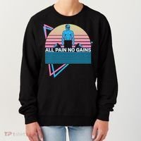 Weightlifting Weight Lifting Powerlifting All Pain No Gains Meaningful Gift Women's Sweatshirt thumb 0