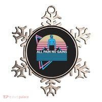 Weightlifting Weight Lifting Powerlifting All Pain No Gains Meaningful Gift Ornament thumb 0