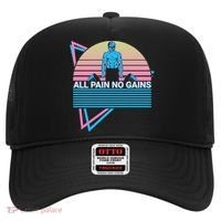 Weightlifting Weight Lifting Powerlifting All Pain No Gains Meaningful Gift Hat thumb 0