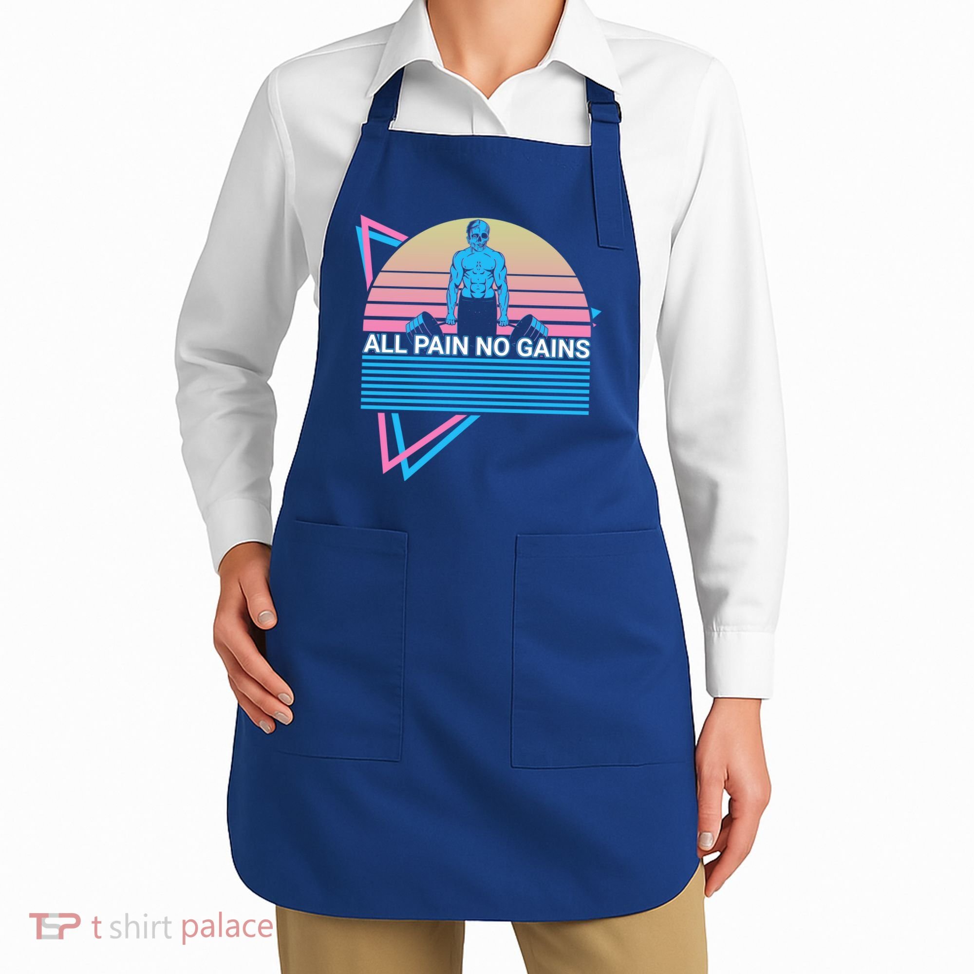 Weightlifting Weight Lifting Powerlifting All Pain No Gains Meaningful Gift Apron