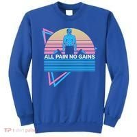 Weightlifting Weight Lifting Powerlifting All Pain No Gains Meaningful Gift Sweatshirt thumb 0