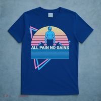 Weightlifting Weight Lifting Powerlifting All Pain No Gains Meaningful Gift T-Shirt thumb 5
