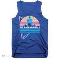 Weightlifting Weight Lifting Powerlifting All Pain No Gains Meaningful Gift Tank Top thumb 0
