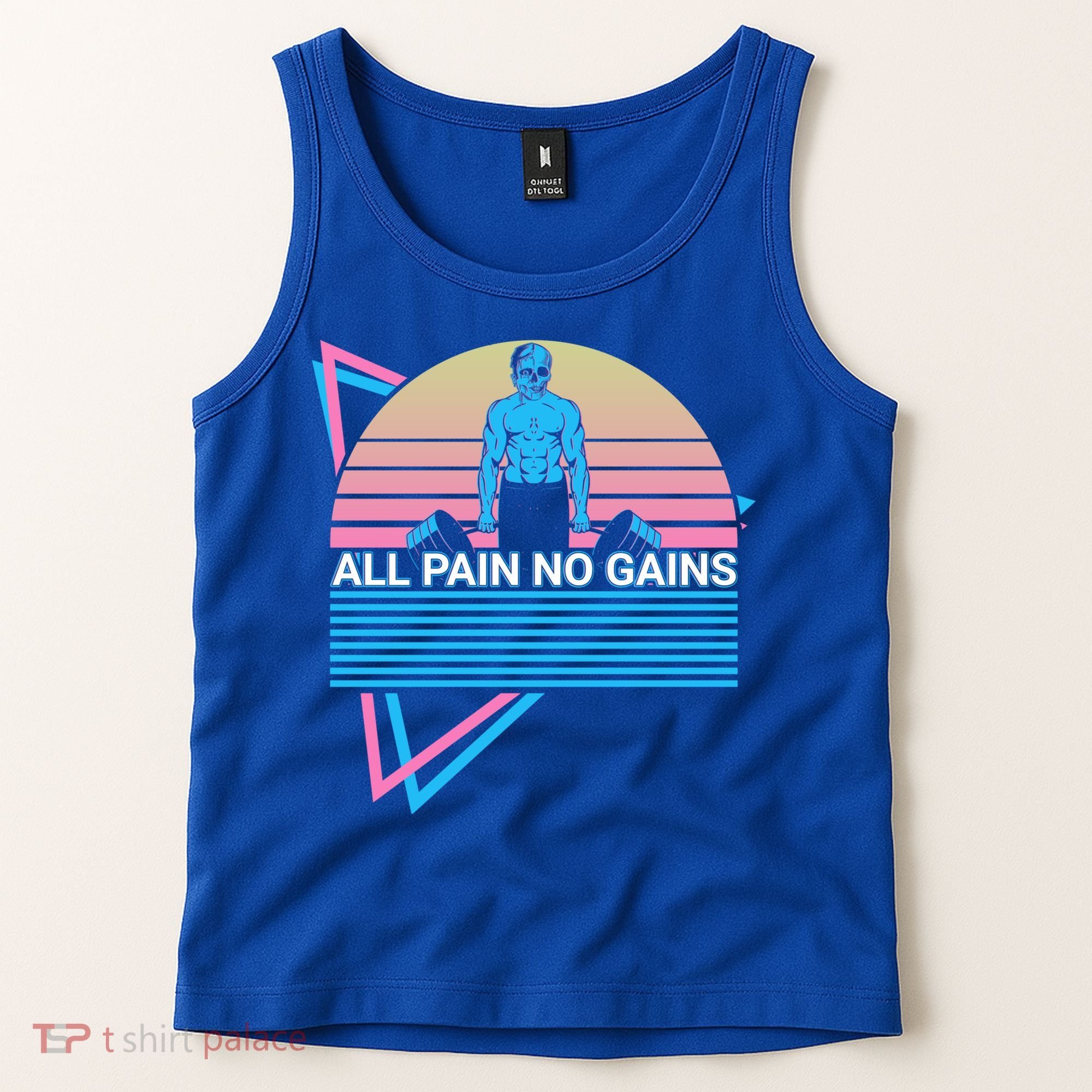 Weightlifting Weight Lifting Powerlifting All Pain No Gains Meaningful Gift Tank Top