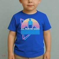 Weightlifting Weight Lifting Powerlifting All Pain No Gains Meaningful Gift Toddler T-Shirt thumb 2