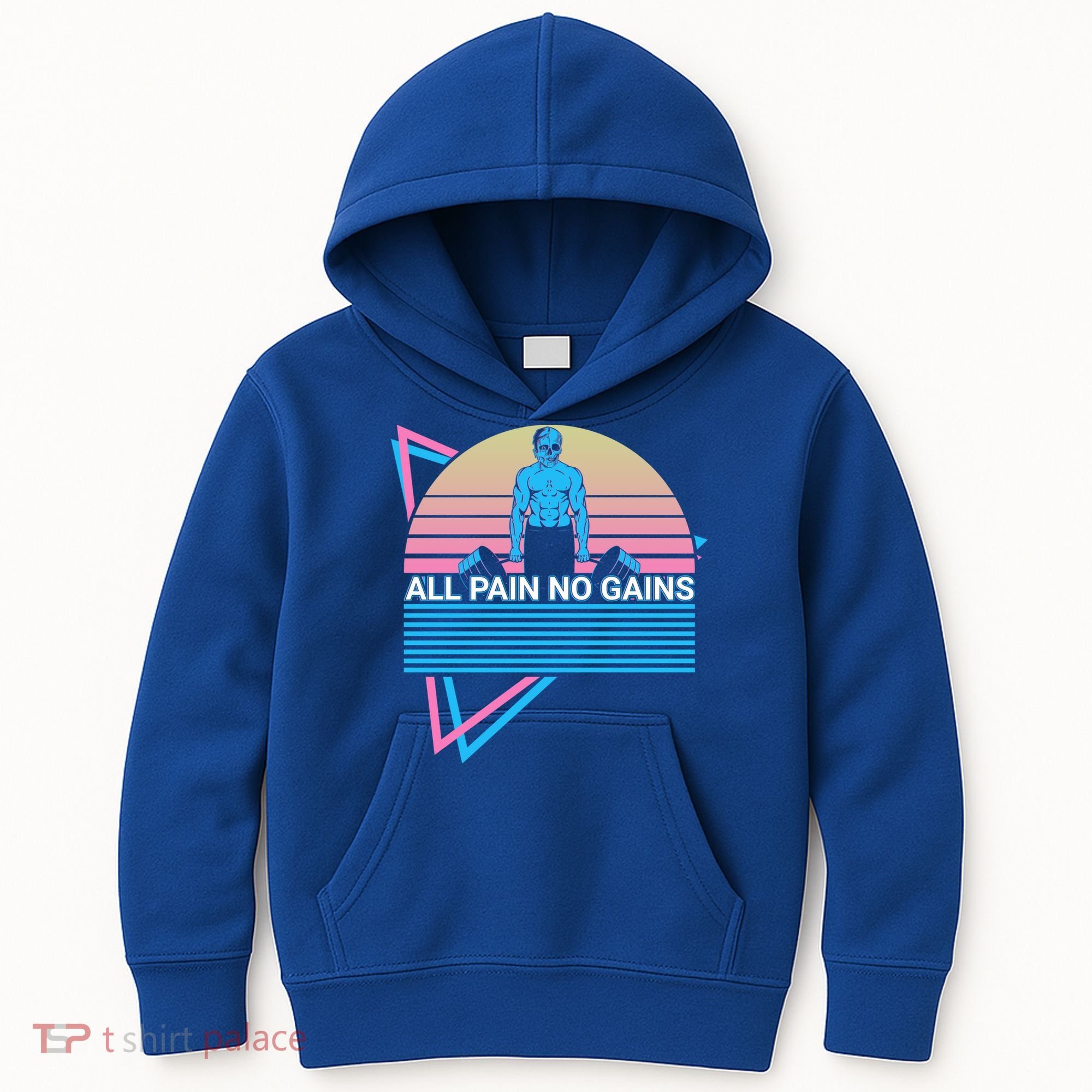 Weightlifting Weight Lifting Powerlifting All Pain No Gains Meaningful Gift Kids Hoodie