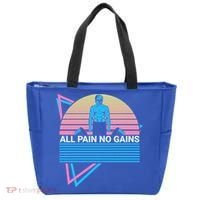 Weightlifting Weight Lifting Powerlifting All Pain No Gains Meaningful Gift Tote Bag thumb 0