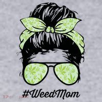 Womens Weed Mom Life With Leopard Mom Marijuana Weed Lover Women's Sweatshirt thumb 2