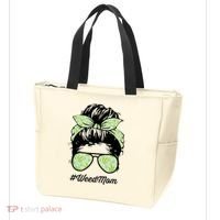 Womens Weed Mom Life With Leopard Mom Marijuana Weed Lover Tote Bag thumb 3
