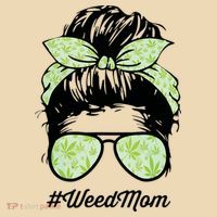 Womens Weed Mom Life With Leopard Mom Marijuana Weed Lover Tote Bag thumb 4