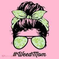 Womens Weed Mom Life With Leopard Mom Marijuana Weed Lover Coaster thumb 2