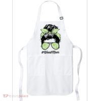 Womens Weed Mom Life With Leopard Mom Marijuana Weed Lover Apron thumb 0