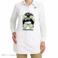 Womens Weed Mom Life With Leopard Mom Marijuana Weed Lover Apron thumb 2