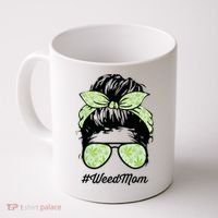 Womens Weed Mom Life With Leopard Mom Marijuana Weed Lover Coffee Mug thumb 0