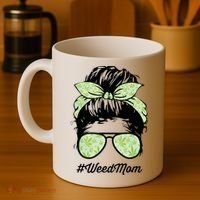 Womens Weed Mom Life With Leopard Mom Marijuana Weed Lover Coffee Mug thumb 4