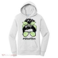 Womens Weed Mom Life With Leopard Mom Marijuana Weed Lover Women's Hoodie thumb 0