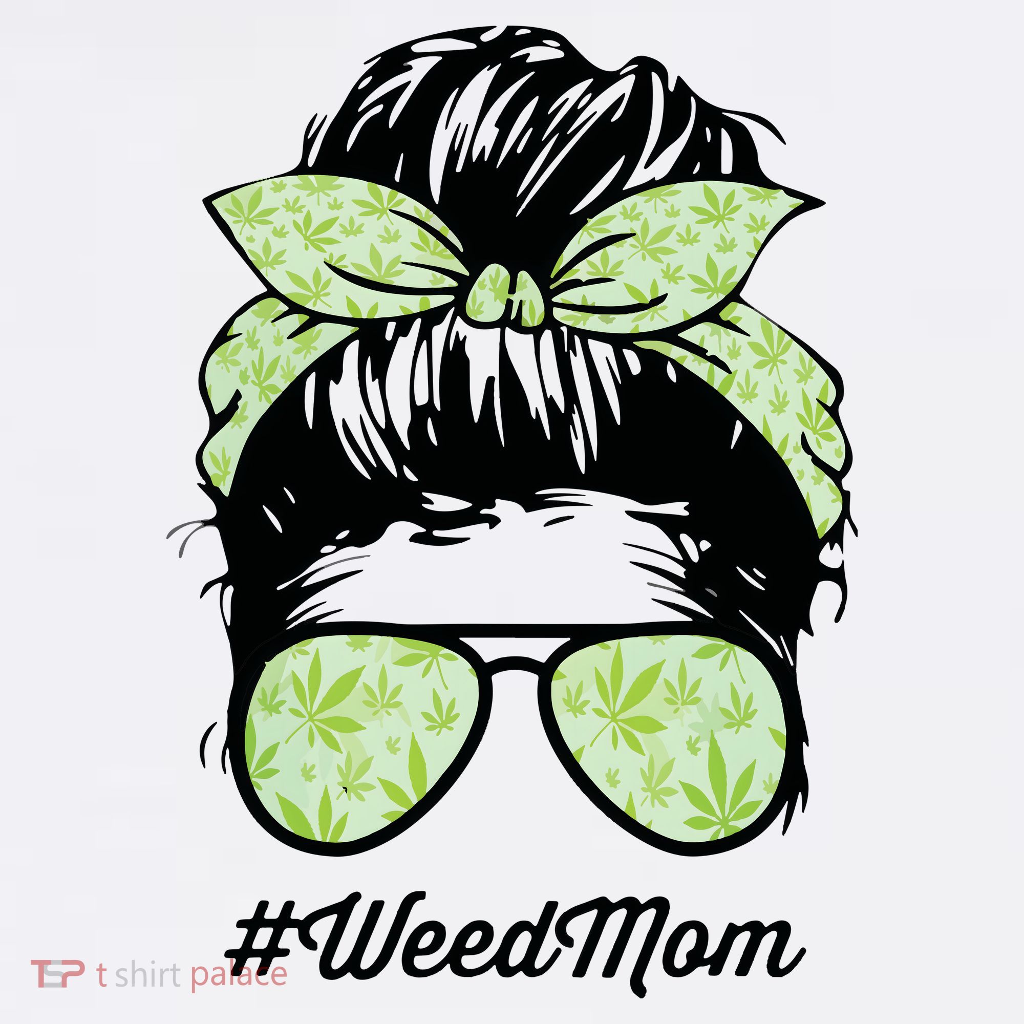 Womens Weed Mom Life With Leopard Mom Marijuana Weed Lover Women's Hoodie