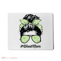 Womens Weed Mom Life With Leopard Mom Marijuana Weed Lover Mousepad thumb 0