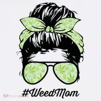 Womens Weed Mom Life With Leopard Mom Marijuana Weed Lover Ornament thumb 1