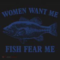 Women Want Me Fish Fear Me Coaster thumb 2
