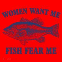 Women Want Me Fish Fear Me Santa Hat thumb 1