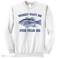 Women Want Me Fish Fear Me Sweatshirt thumb 0