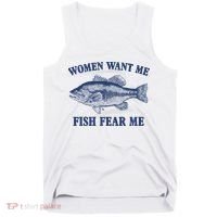 Women Want Me Fish Fear Me Tank Top thumb 0