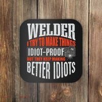 Welding Welder Metalworker Weld Funny Quote Gift Coaster thumb 0