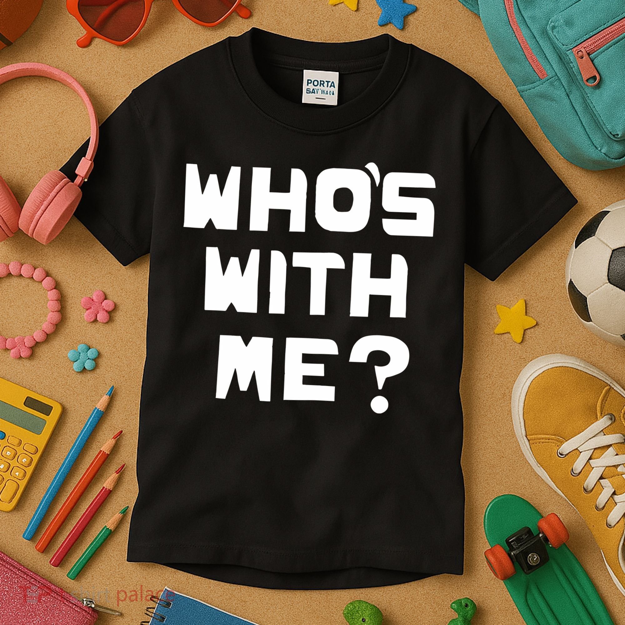 WhoS With Me W. Kamau Bell Kids T-Shirt