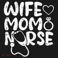 Wo Wife Mom Nurse Mothers Day Retro Stethoscope Heart Momma Women's Tank Top thumb 5