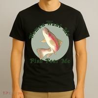 Women Want Me Fish Fear Me Active T-Shirt thumb 3