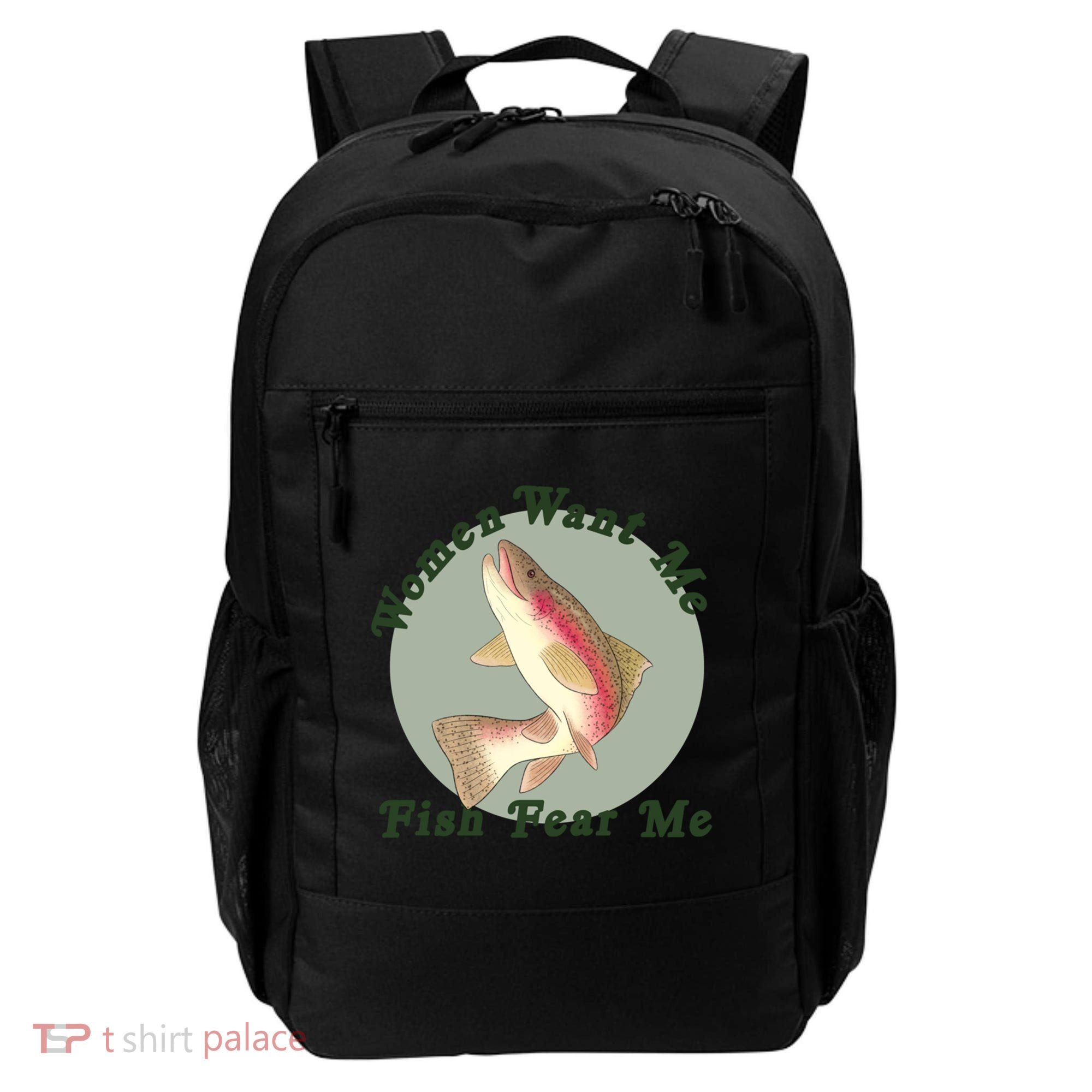 Women Want Me Fish Fear Me Active Backpack