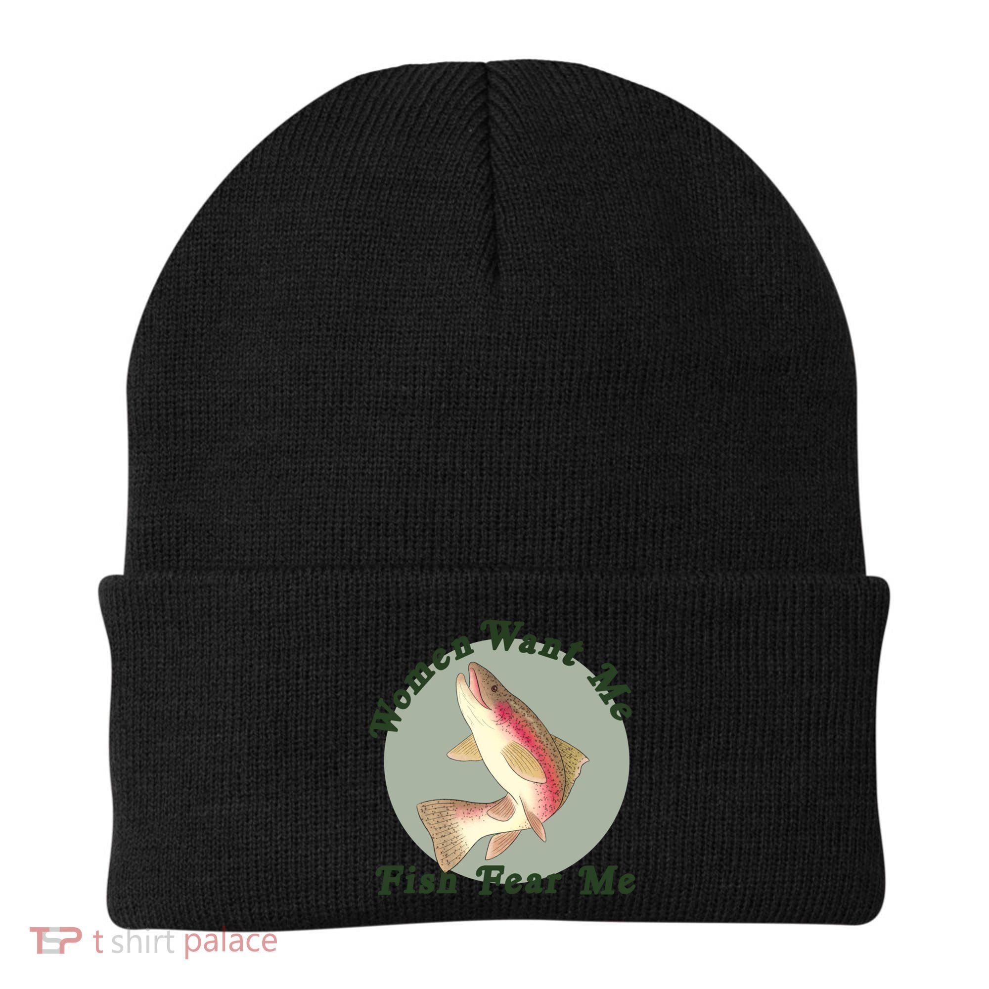 Women Want Me Fish Fear Me Active Beanie