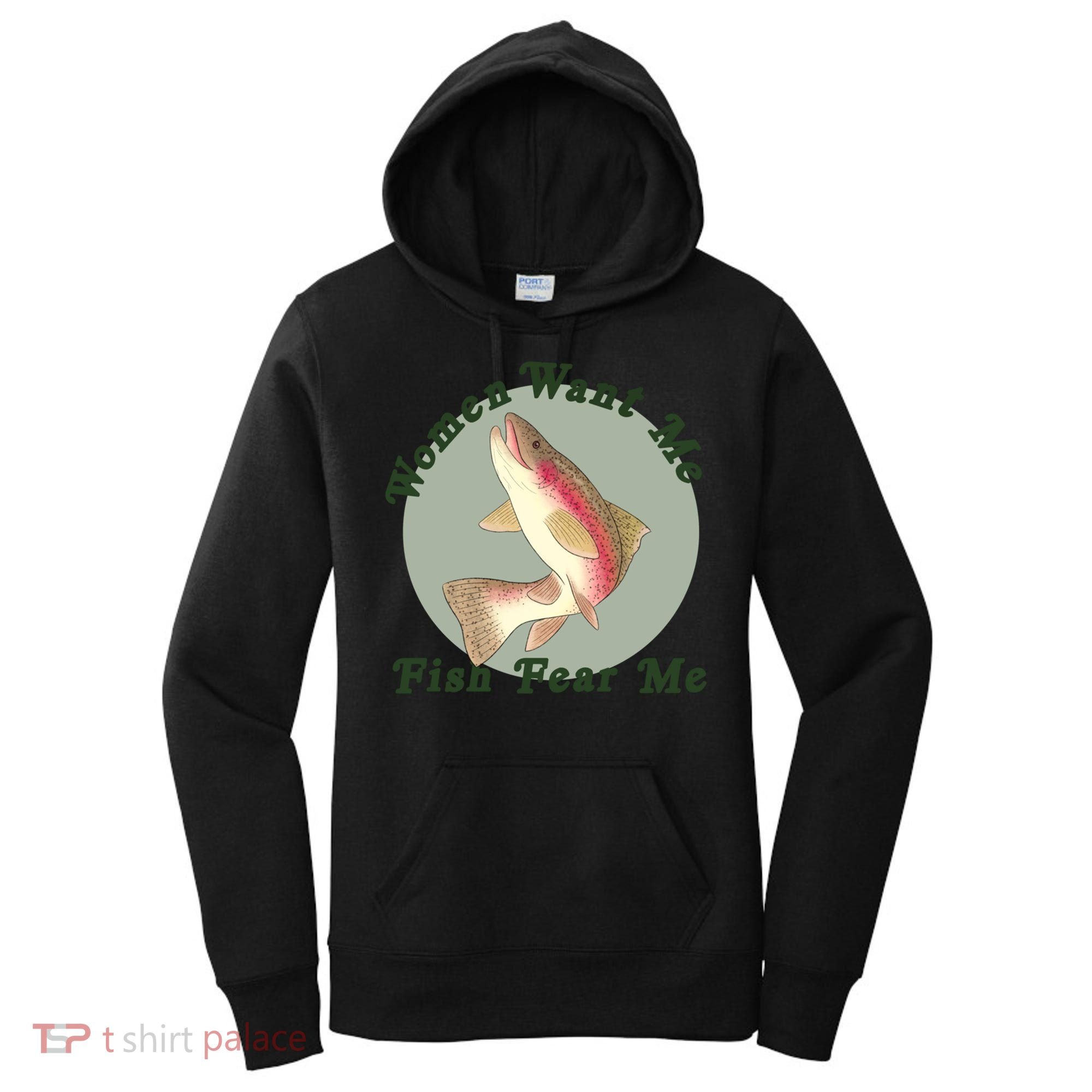 Women Want Me Fish Fear Me Active Women's Hoodie
