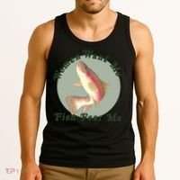 Women Want Me Fish Fear Me Active Tank Top thumb 3