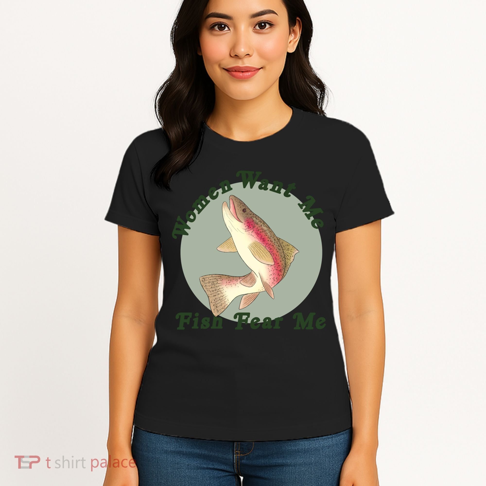 Women Want Me Fish Fear Me Active Women's T-Shirt